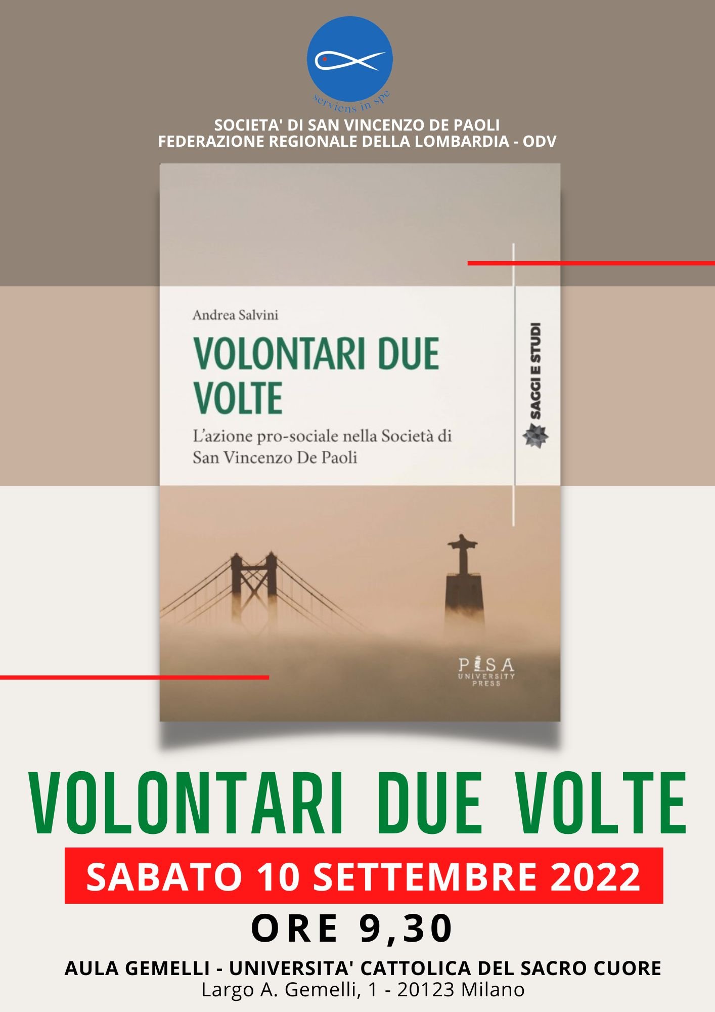 Il convegno Volontari due volte a Milano